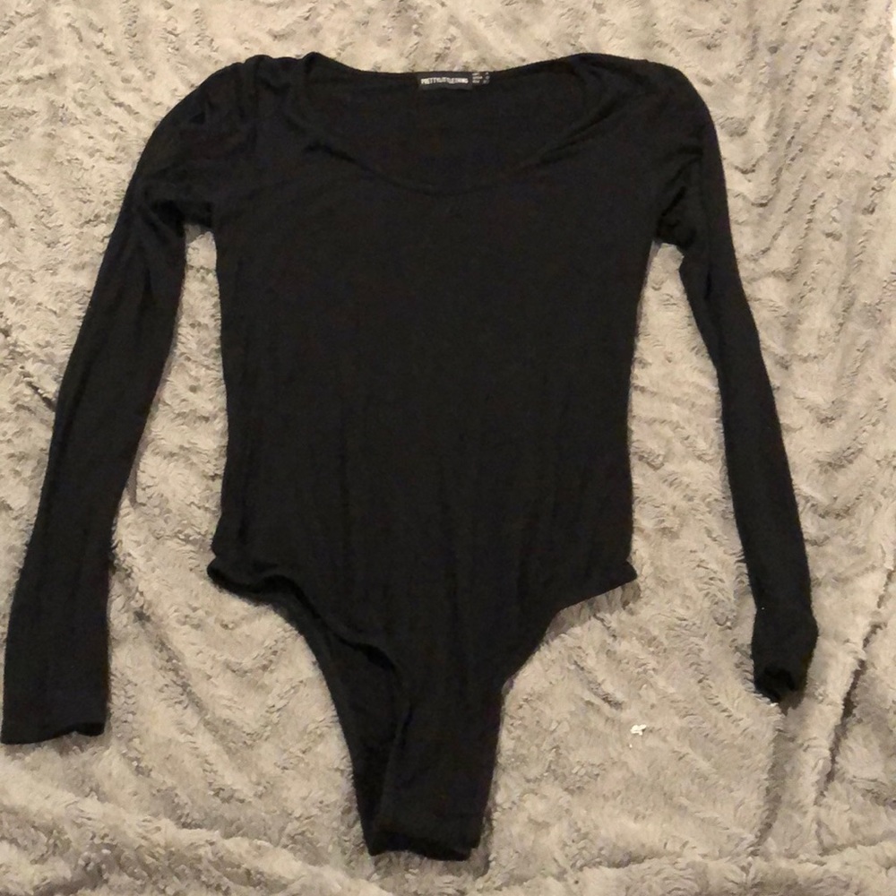 * Black long sleeve bodysuit